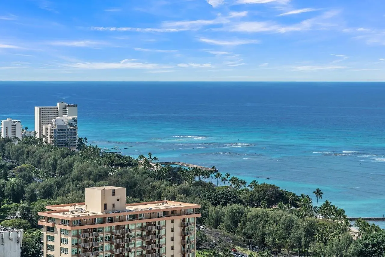 דירה הונולולו Waikiki Banyan Condo With Panoramic 37Th Floor Ocean Views Condo ארצות הברית